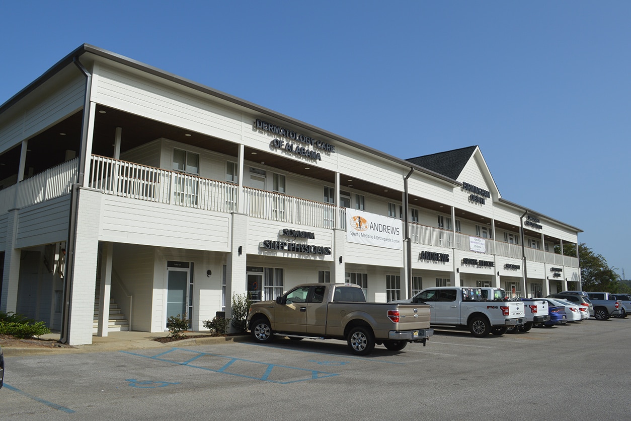 Exterior view of a commercial building representing Red Rock Realty Group's commercial real estate services.